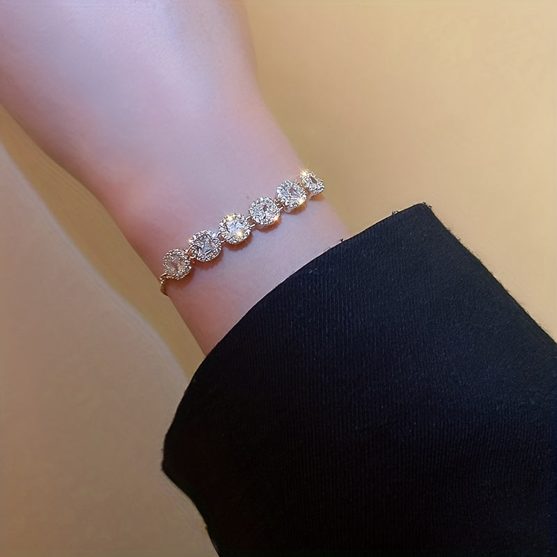 Square Zirconia Bracelet