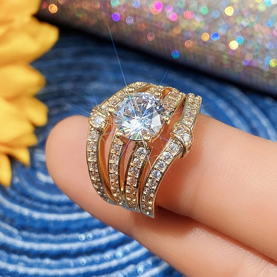 3-Piece Zirconia Ring Set