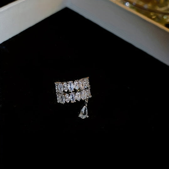 Copper Ear Cuff with Cubic Zirconia