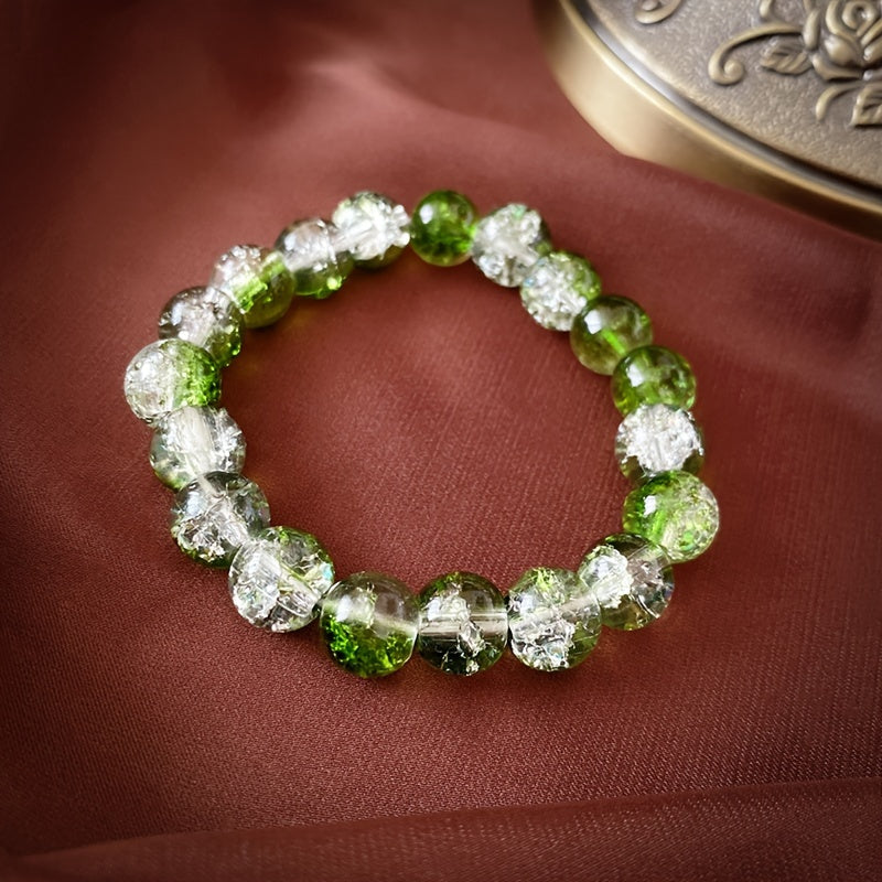 Spring And Summer Glass Beaded Bracelet