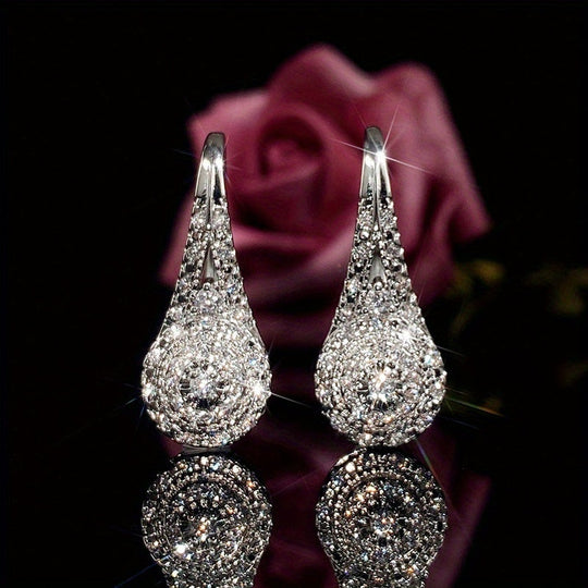 Luxury Cubic Zirconia Drop Earrings