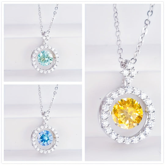 Moissanite Clavicle Chain Necklace
