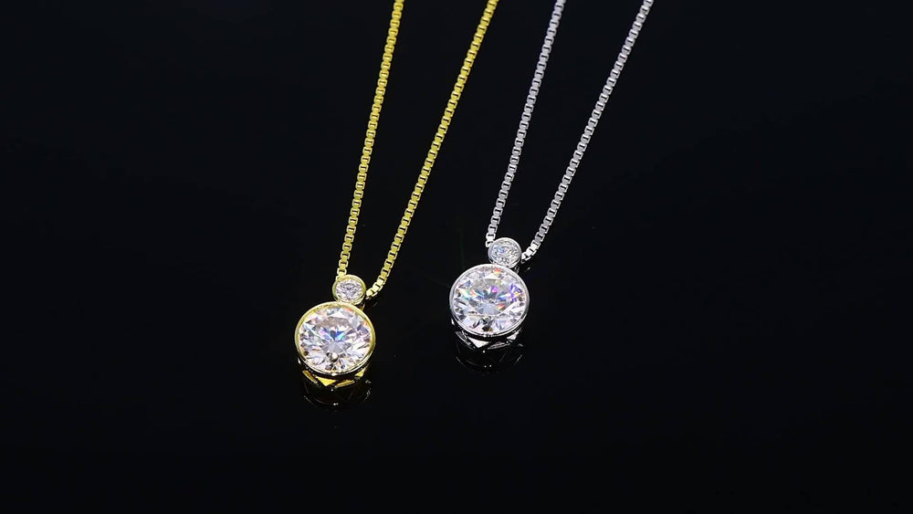 Elegant Moissanite Pendant Necklace