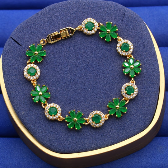 Vintage Elegant Flower Link Chain