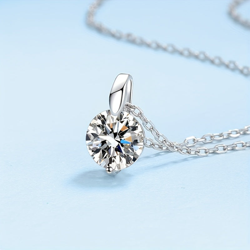 Elegant Multi-Color Moissanite Necklace