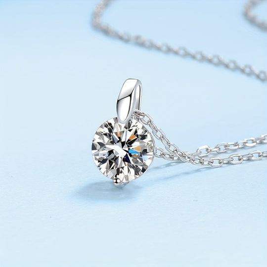 Elegant Multi-Color Moissanite Necklace