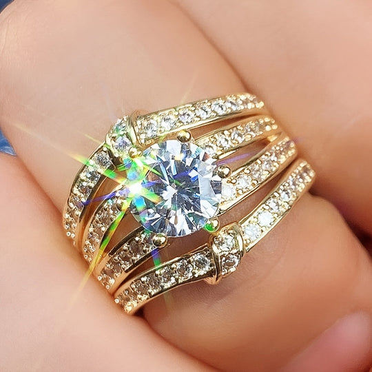 3-Piece Zirconia Ring Set