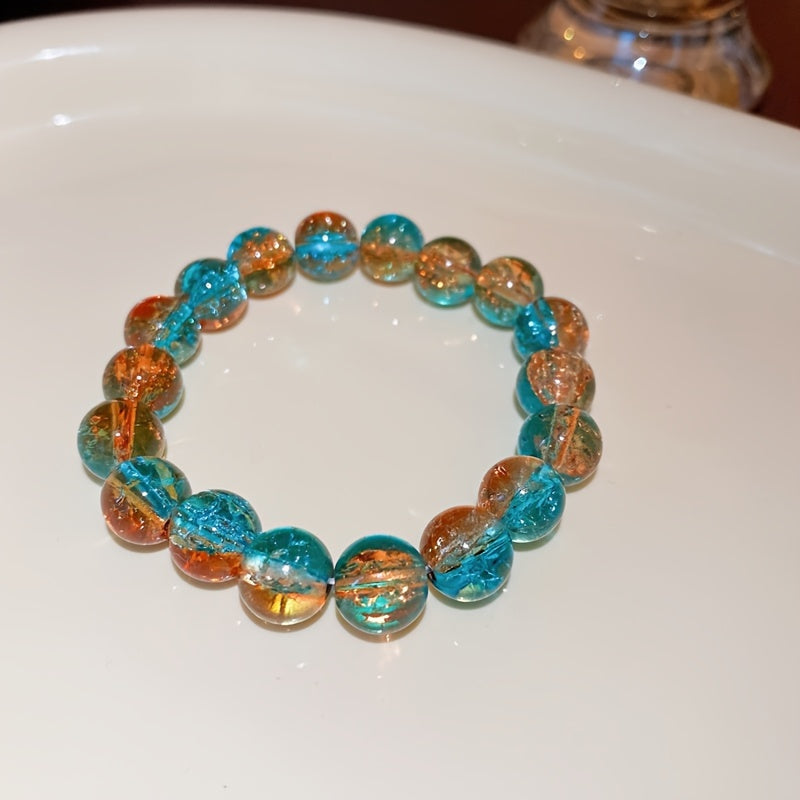 Spring And Summer Glass Beaded Bracelet