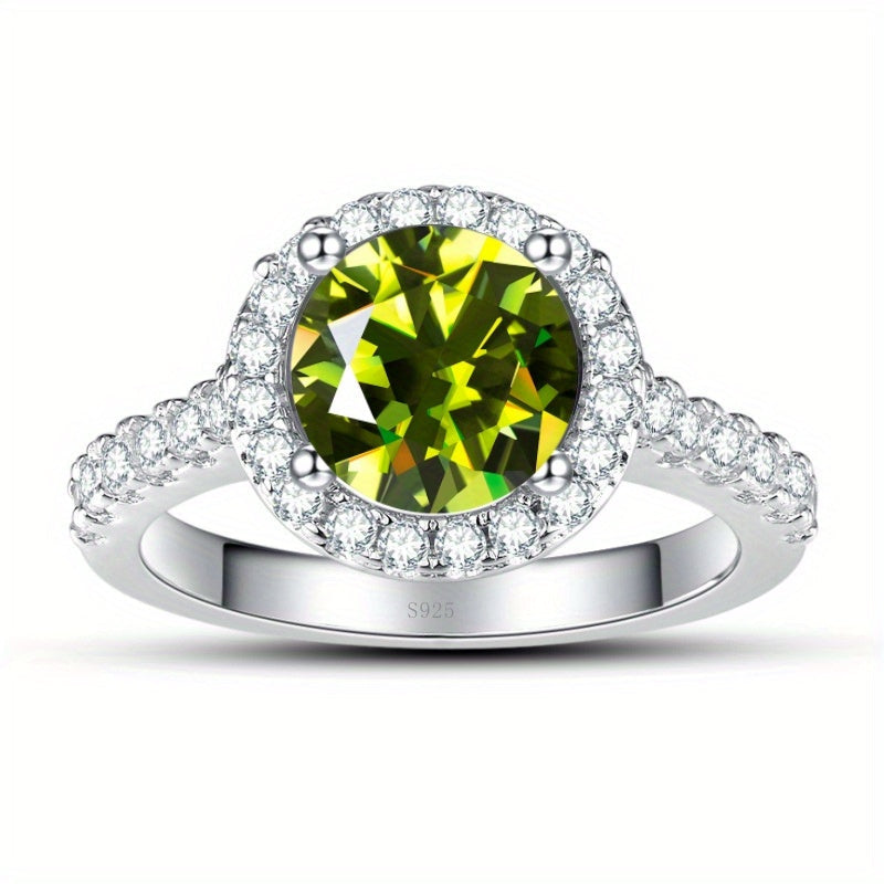 Sterling Moissanite Ring