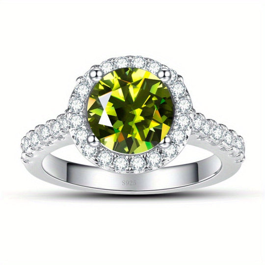 Sterling Moissanite Ring