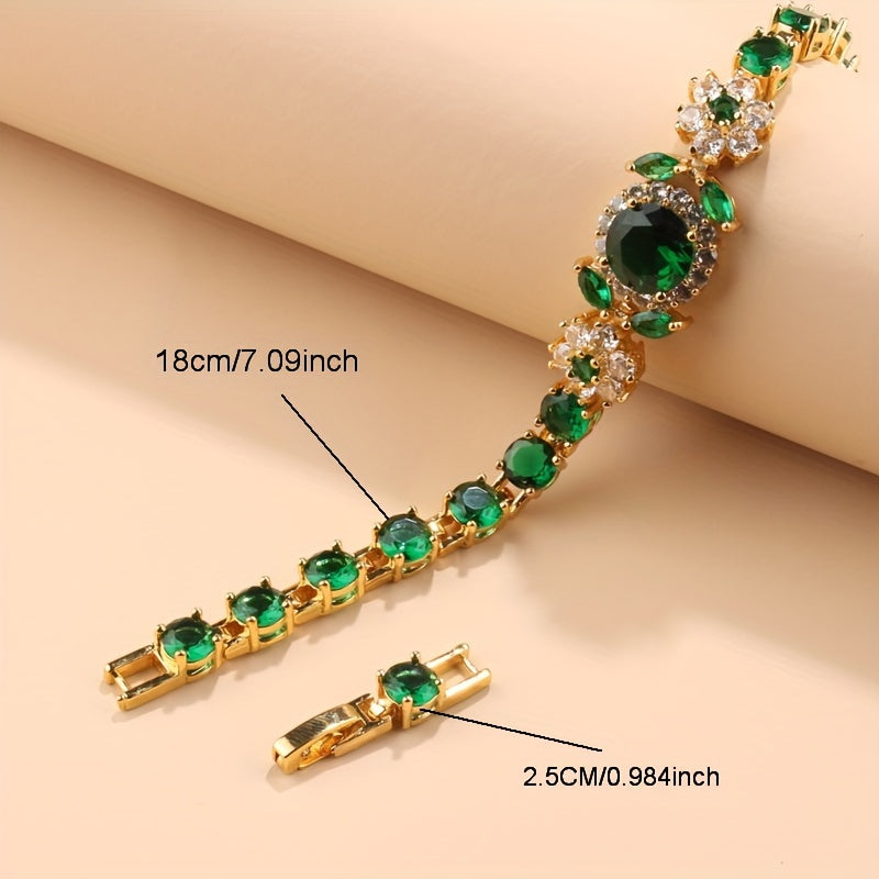 5-Piece Luxury Zirconia Bridal Jewelry Set