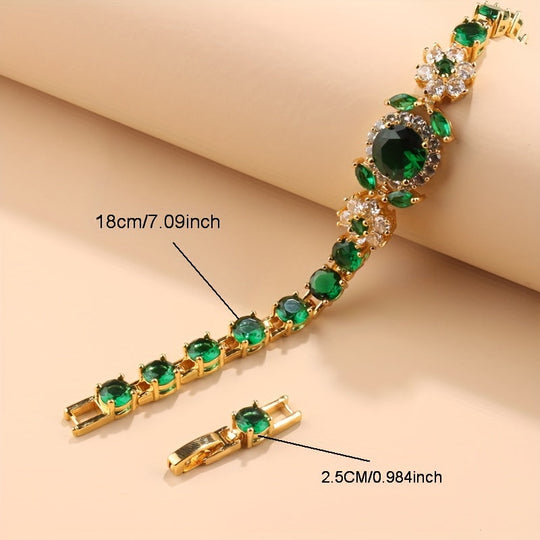 5-Piece Luxury Zirconia Bridal Jewelry Set