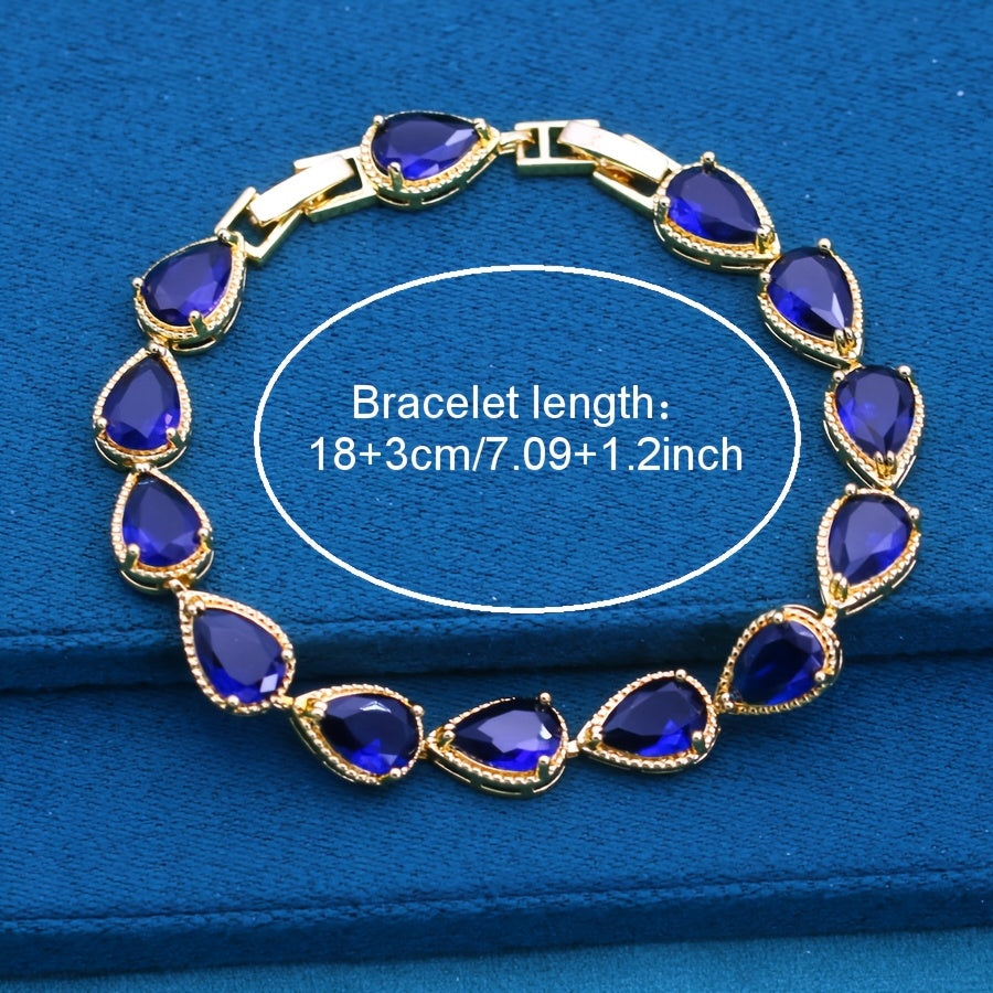 Elegant Vintage Water Drop Style Jewelry Set