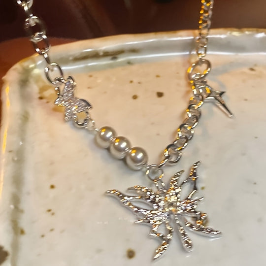 Blingbling Butterfly Pendant Necklace