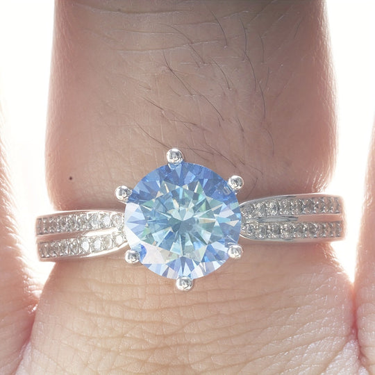 Moissanite Engagement Ring