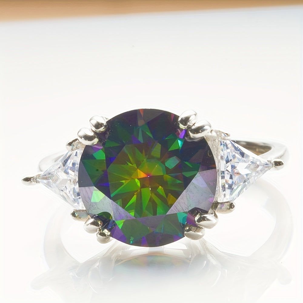 Gemstone Moissanite Engagement Ring