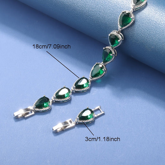 5pcs Plated Silvery Trendy Jewelry Set
