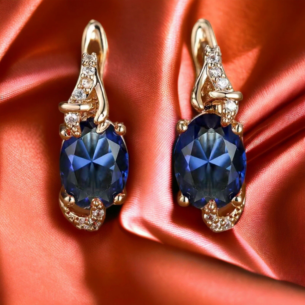 Royal Midnight Drop Earrings