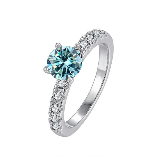 Moissanite Elegant Engagement Ring