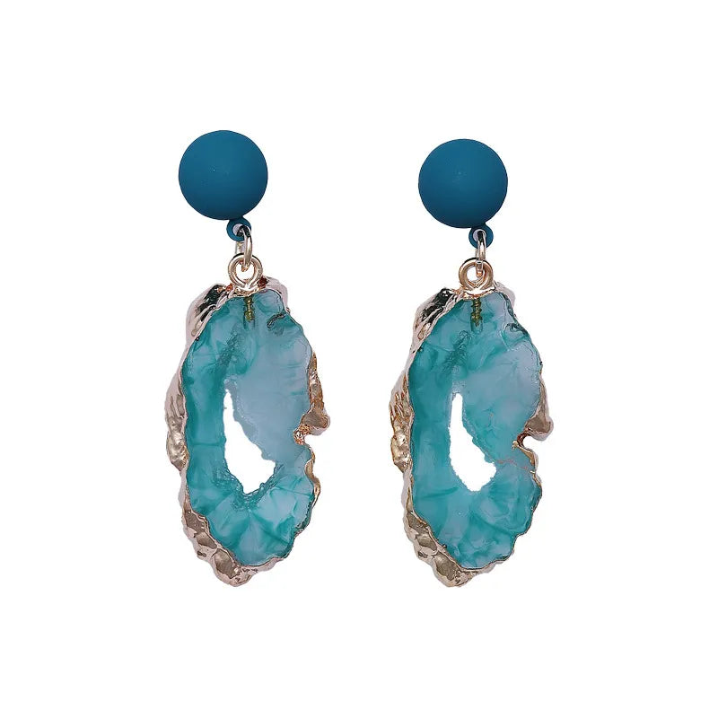 Vintage Irregular Resin Earrings