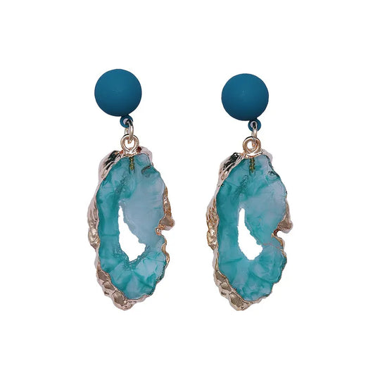 Vintage Irregular Resin Earrings