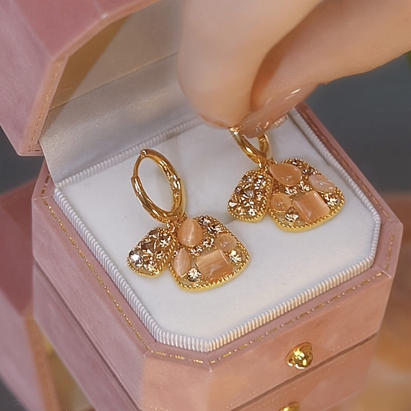Geometric Hexagon Bag Earrings