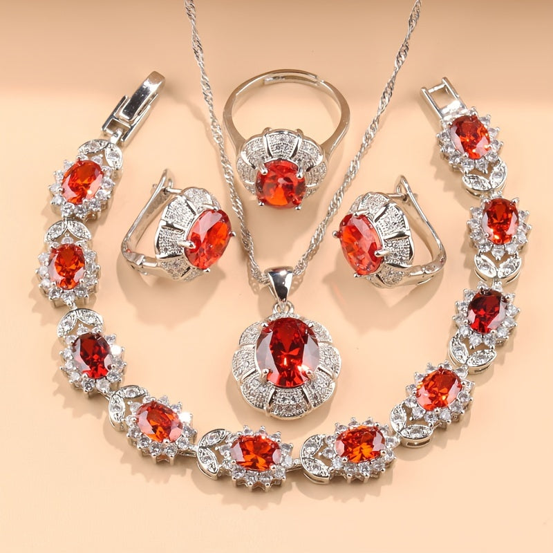 5pcs Christmas Fashion Jewelry Set