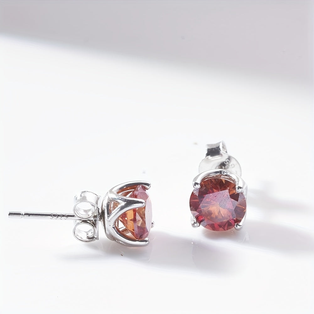 Genuine Moissanite Stud Earrings