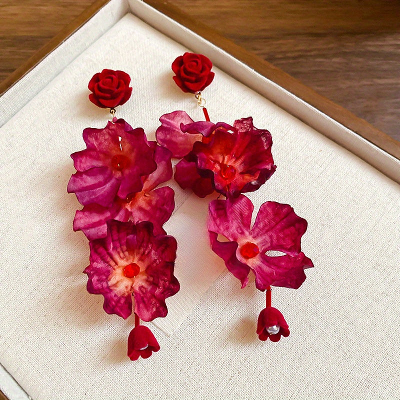 Vintage Rose Earrings