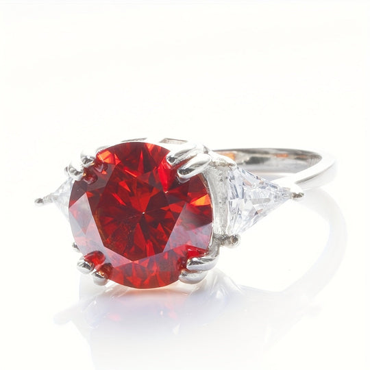 Gemstone Moissanite Engagement Ring