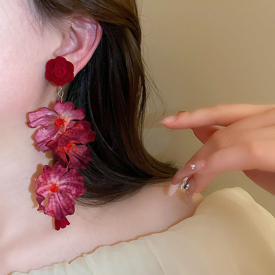 Vintage Rose Earrings