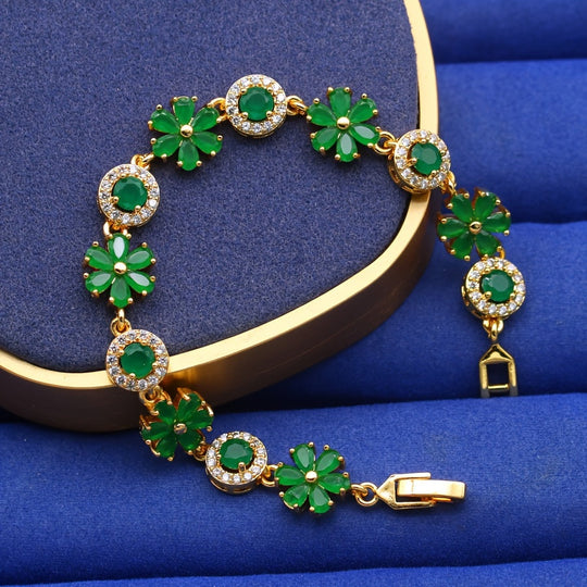 Vintage Elegant Flower Link Chain