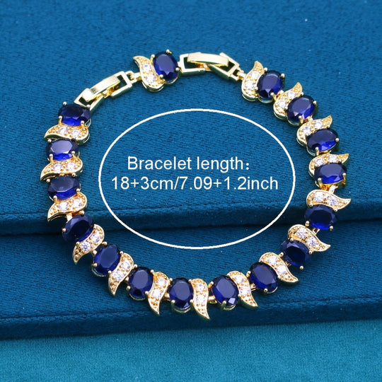 Elegant Blue Jewelry Set