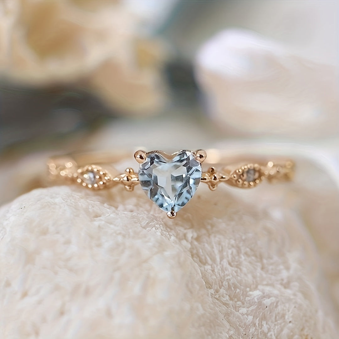 Elegant Vintage Heart-Shaped Ring