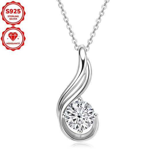 Elegant 2ct Moissanite Pendant Necklace