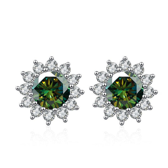Sunflower Shape Stud Earrings