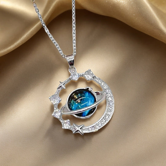 Planet Pendant Necklace