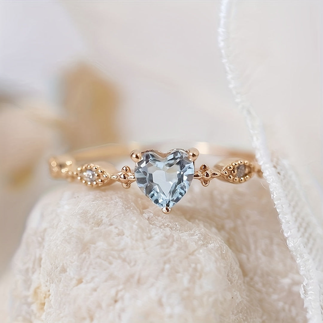 Elegant Vintage Heart-Shaped Ring