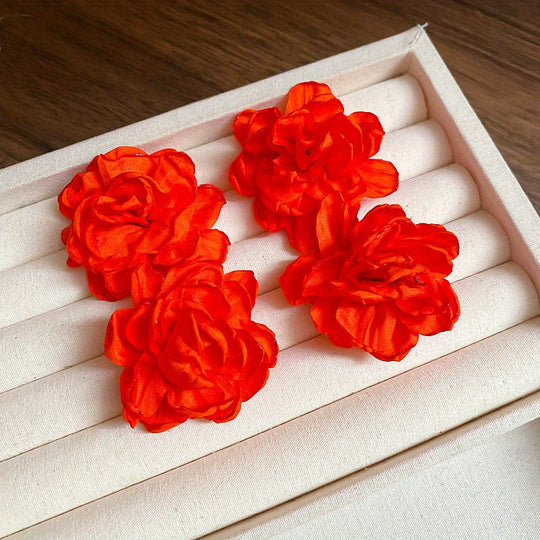 Flower Pendant Earrings