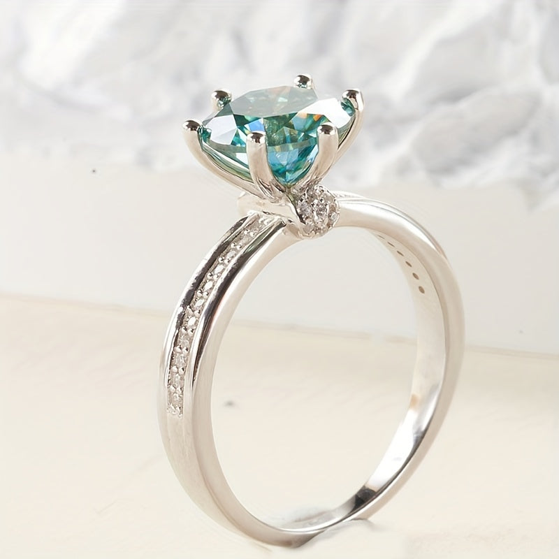 Moissanite Promise Ring
