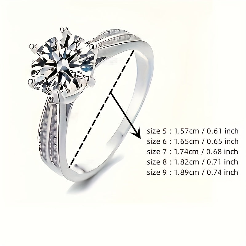 Moissanite Engagement Ring