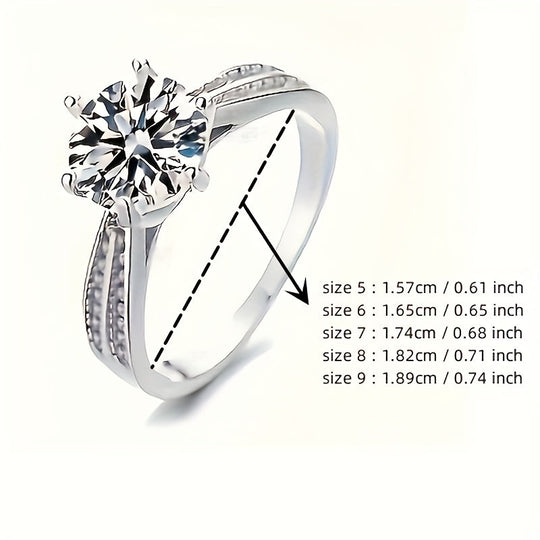 Moissanite Engagement Ring