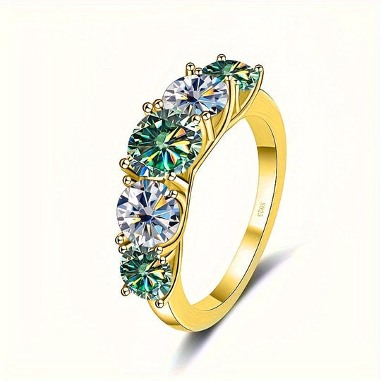 5-Stone Moissanite Engagement Ring