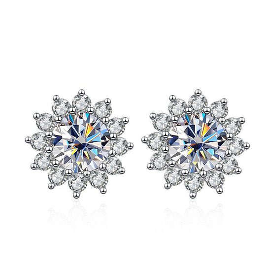 Sunflower Shape Stud Earrings