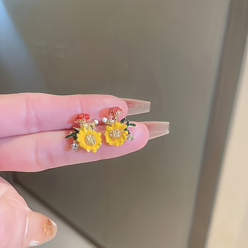 Chunky Enamel Hoop Earrings