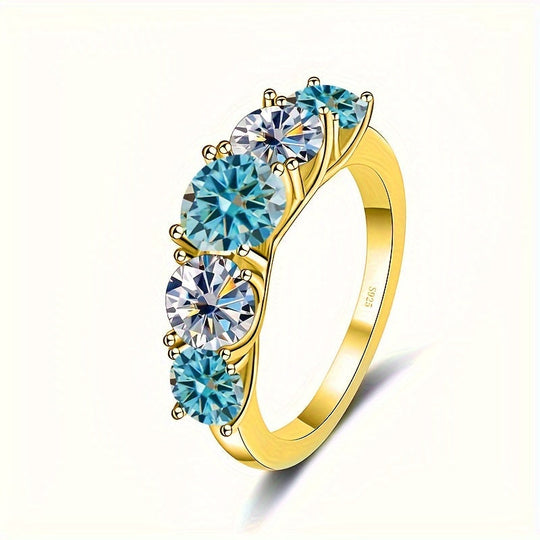 5-Stone Moissanite Engagement Ring
