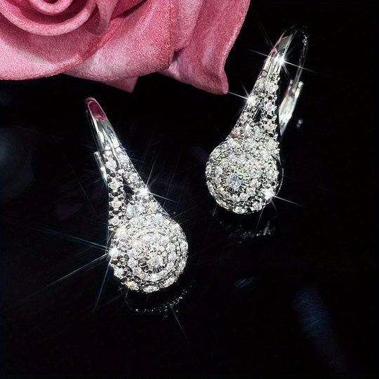 Luxury Cubic Zirconia Drop Earrings
