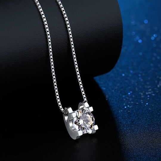 Moissanite Pendant Necklace
