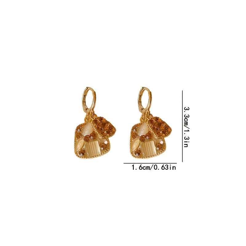 Geometric Hexagon Bag Earrings