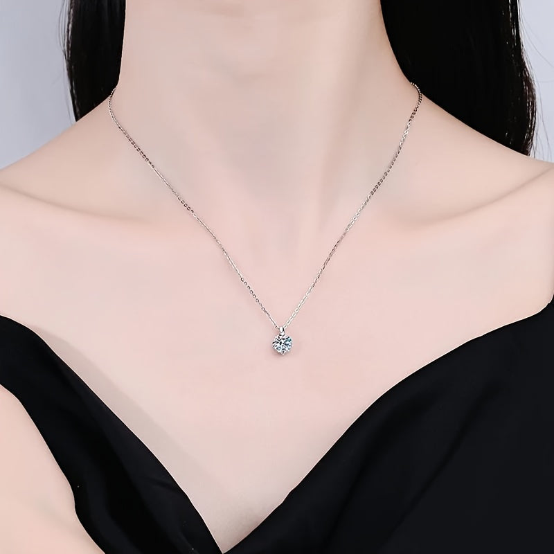 Elegant Multi-Color Moissanite Necklace